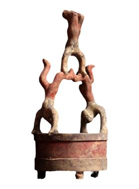 汉代杂技俑摆件大全仿古陶器