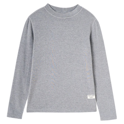 轻暖含羊毛男童女童打底衫亲子款