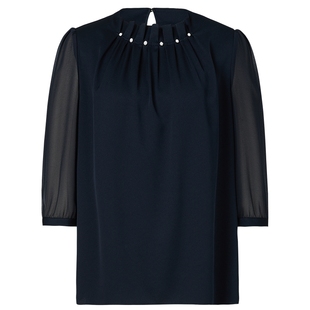 【精简通勤】NAERSI/娜尔思时尚气质醋酸衬衫夏季百搭上衣女