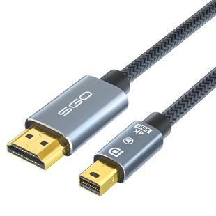 斯格minidp转hdmi线4k高清线笔记本连接线投影仪电视迷你dp雷电2