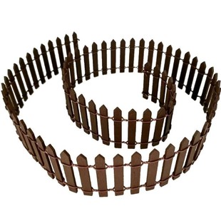 3*90木质小栅栏篱笆场景模型仿真农场围栏围墙多肉盆景装饰小摆件