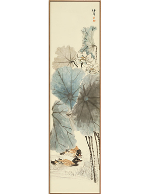 任伯年新中式风墙面客厅装饰画