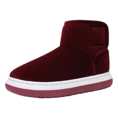 冬季男女款加厚绒保暖高帮包跟棉拖鞋居家外穿防滑厚底中老年棉鞋