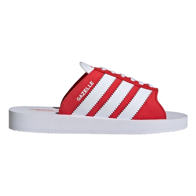 阿迪达斯三叶草沙滩鞋女款秋季女款套入式休闲三条纹拖鞋  JQ7424