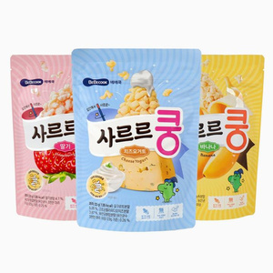 韩国百蓓可儿bebecook益生菌泡芙23g草莓紫薯味手指零食米花泡芙