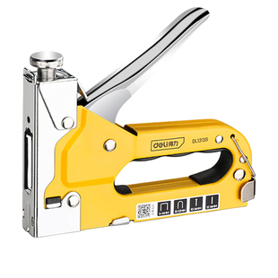 得力纸箱打钉枪手动射钉枪门型T型U型木工专用订枪枪钉油画码钉枪