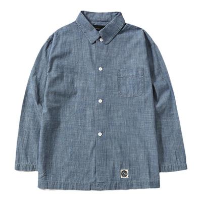 牛津纺衬衫长袖阿美咔叽美式复古