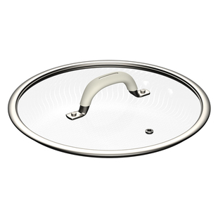 平底锅锅盖钢化玻璃万能通用家用26防烫炒锅24cm汤锅平面盖子配件