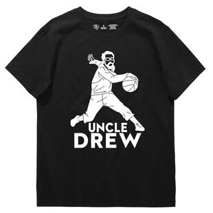 德鲁大叔短袖男欧文同款篮球训练运动上衣2021男款百搭ins潮牌t恤
