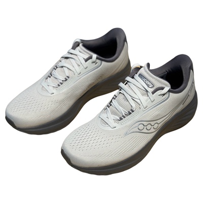 索康尼男灰色低帮轻便透气跑步鞋