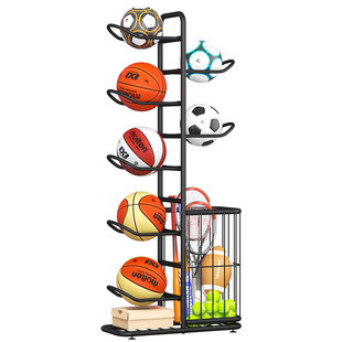 篮球收纳架家用置物架球架足球体育运动健身器材摆放架球类展示架