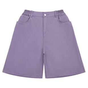 XXZXX阔腿印花牛仔短裤男女同款潮牌童装亲子装 夏季新款 1133