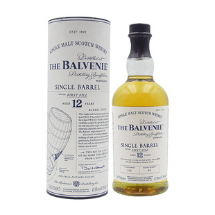 苏格兰12单一麦芽威士忌单桶初装陈酿700ml47.8%vol 原装进口百富