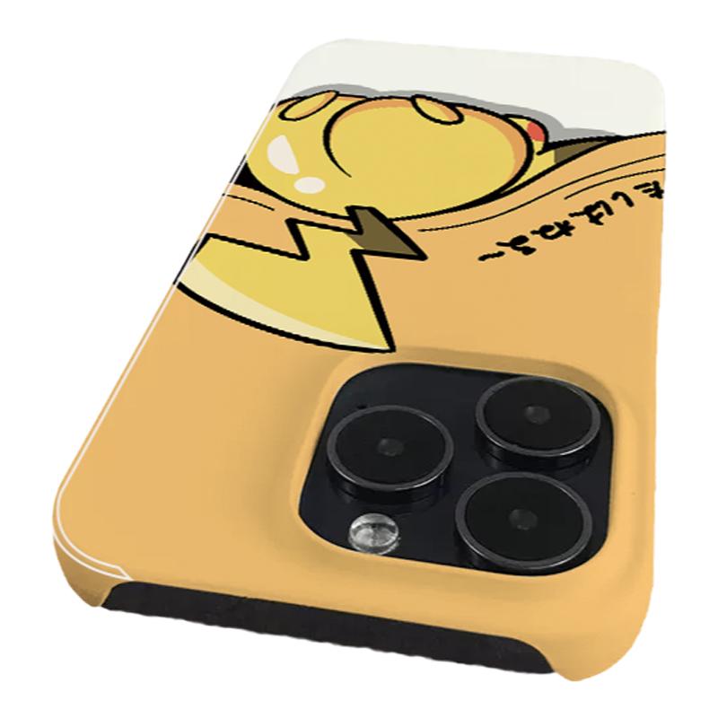 皮卡丘适用苹果16手机壳iphone15promax简约SE2菲林XR半包硬壳xs保护套7/8/14plus超薄13大孔