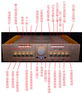 1200瓦5.1专业大功率家庭影院hifi蓝牙专业重低音AV功放机家用