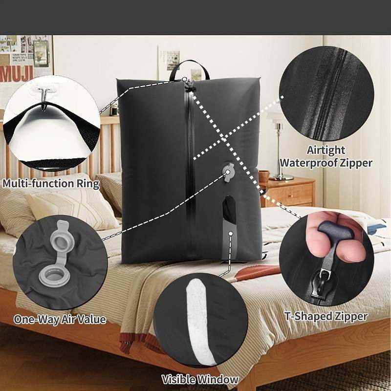 真空压缩收纳袋旅行衣物便携行李箱包旅游旅行箱分装袋整理气密袋