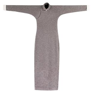 细书雨丨一城风絮丨中式百搭弹力针织修身显瘦长袖旗袍复古民国风