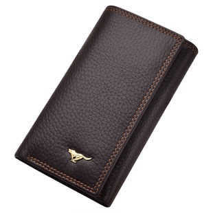 七匹狼真皮钥匙包多功能锁匙包车钥匙套扣钱包男高档卡包二合一