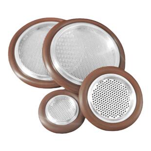 高强度防脱落硬网真空密封带过滤网支架+氟胶圈 KF16 25 40 50