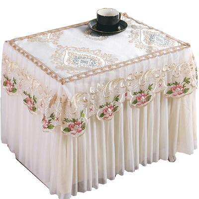 蕾丝北欧风卧室盖布套床头柜罩