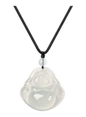 天然玉髓弥勒佛吊坠女清透佛公项链玉坠玉佛弥勒佛颈链母亲节礼物