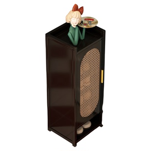 鞋柜小窄门口家用多层小户型门外走廊过道置物架带门角落收纳鞋架