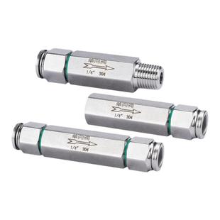 304不锈钢快插单向阀气动止回阀止逆阀快速接头软气PU四氟胶管