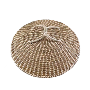 大锅盖蒸锅盖酒缸盖手工草编锅盖咸菜缸盖铁锅铝锅柴锅盖草帽盖子