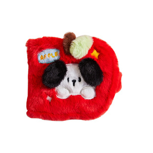 苹果小狗日系可爱毛绒一宫格卡册相册活页爱豆3寸小卡照片收纳册