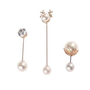 珍珠防走光扣胸针女高档一字插针收腰改小神器别针固定衣服扣配饰