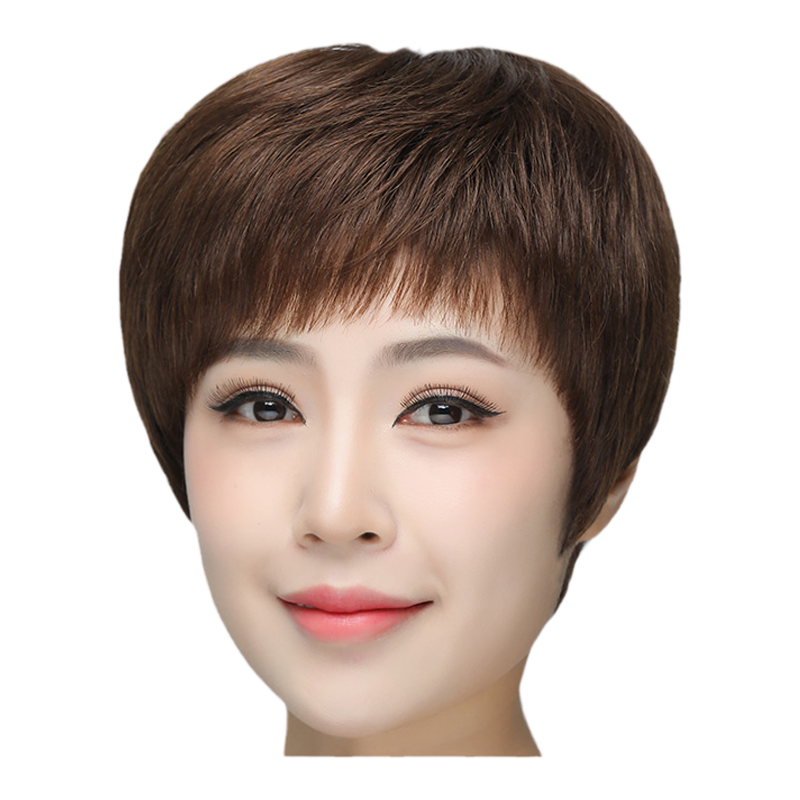 美蝶全真人法手工钩织短假发