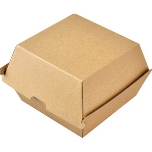 商吉汉堡包牛皮纸盒汉堡盒食品盒甜点包装盒蛋糕外卖打包盒子加厚