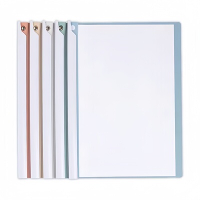 A4淡彩色系旋转拉杆文件夹