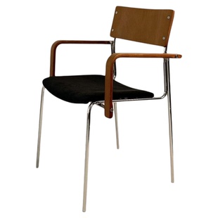 Slow Living 中古家用餐椅客厅靠背北欧复古休闲实木咖啡店扶手椅