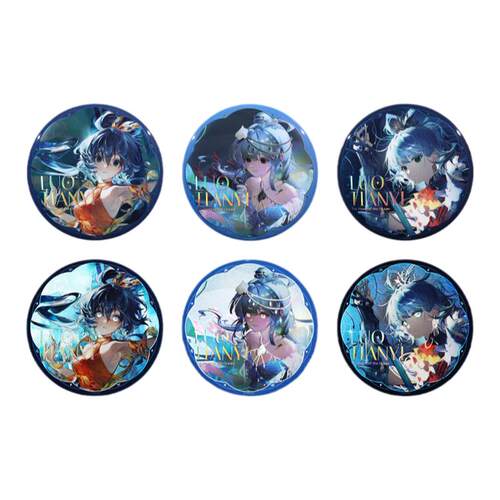 【现货】Vsinger 洛天依 海洋之心系列周边 反光色纸徽章透卡立牌