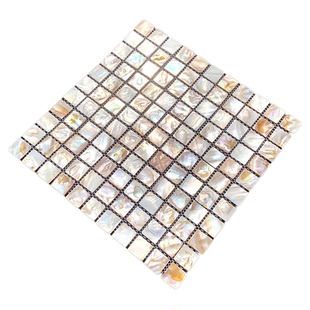 油花有缝天然贝壳马赛克自粘卫生间客厅阳台卧室背景墙贴环保瓷砖