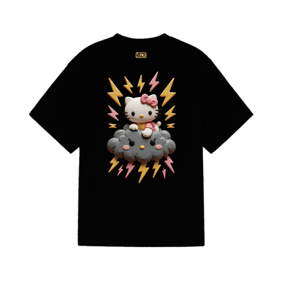PNJHelloKitty云朵闪电印花短袖