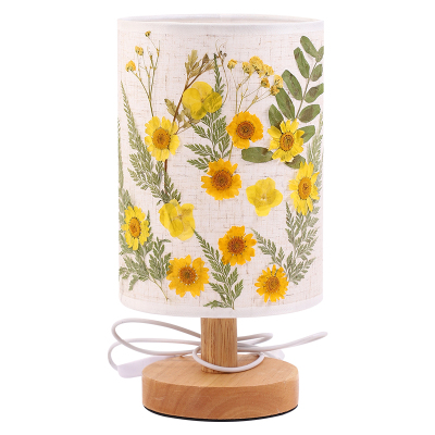 儿童手工diy干花压花台灯小夜灯