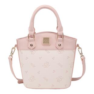 Pepsi/百事水桶包女2025新款轻奢通勤小众设计可爱卡通单肩斜挎包