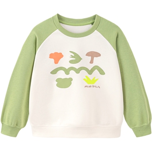 迷你巴拉巴拉男女童卫衣亲子一家三口长袖母女装上衣儿童打底