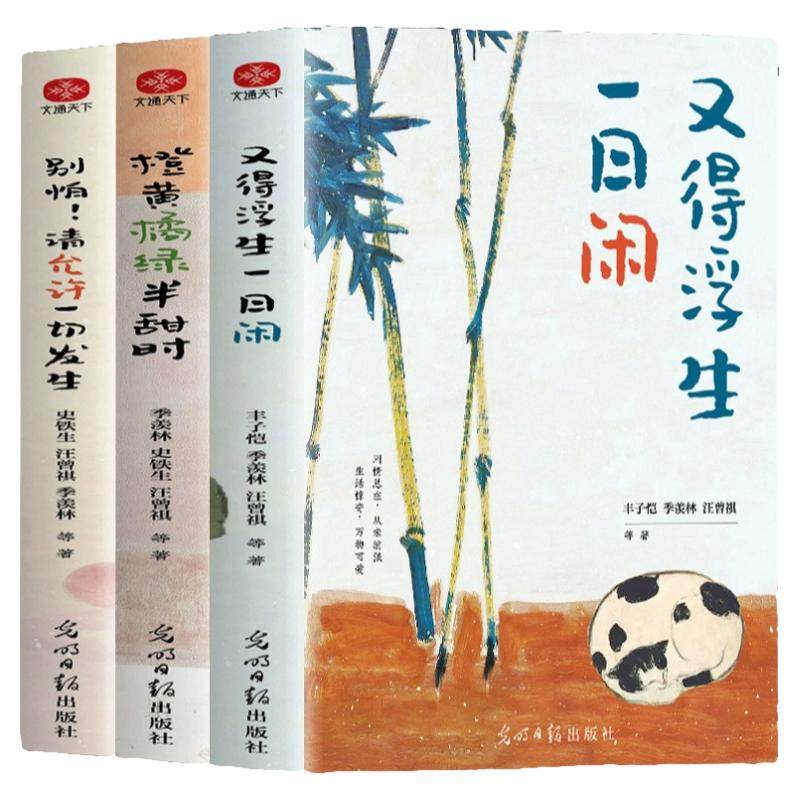 【抖音爆款3册】橙黄橘绿半甜时别怕请允许一切发生又得浮生一日闲  史铁生汪曾祺季羡林等文学大家四时节令新生活意趣主题散文集