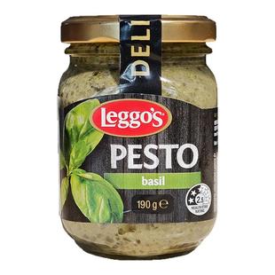 leggos立格仕进口罗勒酱青酱pesto意大利面罗勒青酱即食拌面190g