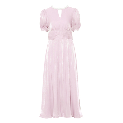 DPLAY【度假系列】2025年夏季新款连衣裙女法式珍珠礼服裙子长裙