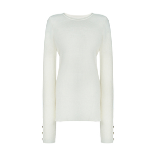 aaaaxbbb cheese拿铁 三色羊毛针织打底修身显瘦圆领长袖毛衣内搭