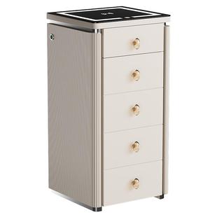 鹿匠保险柜家用搬不走2026新款150斤防盗隐藏式51cm宽床头柜保险箱密码五斗柜立柜玄关柜1米家庭隐形保险柜