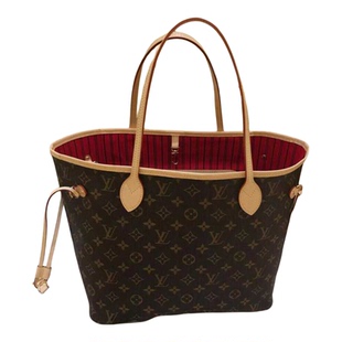 法国LV/女包NEVERFULL经典中号购物袋妈咪包托特子母包手提单肩包