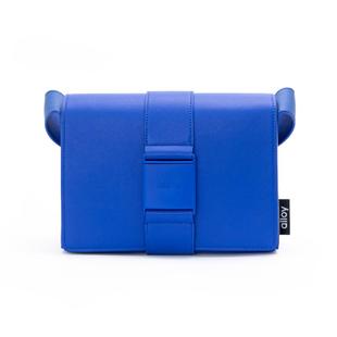 alloy/乐几砖头包小方包斜挎时尚百搭头层牛皮质感原创小众包