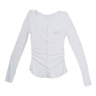 CBXLAB街舞潮牌美式亮闪亲肤套装璀璨烫钻修身长袖嘻哈宽松运动裤