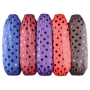 加长款皮袖套防水防油男女工作耐磨加厚套袖厨房专用餐饮PU皮护袖