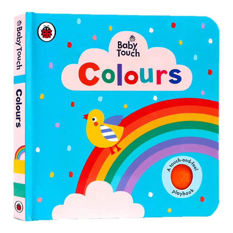 颜色启蒙认知触摸书 英文原版绘本 Baby Touch Colours 小瓢虫 幼儿童趣味触觉撕不烂纸板书 0-1-2-3岁宝宝开拓思维 感官训练探索